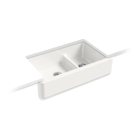 Kohler Kitchen Sink, Farmhouse, Undermount Mount, 0 Hole 6427-FF